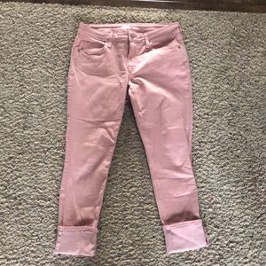 Old Navy Dusty Rose Rockstar Capri Jeans. Sz 8